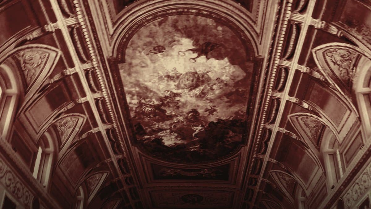 Volta affrescata di una sala del Museo archeologico nazionale di Napoli